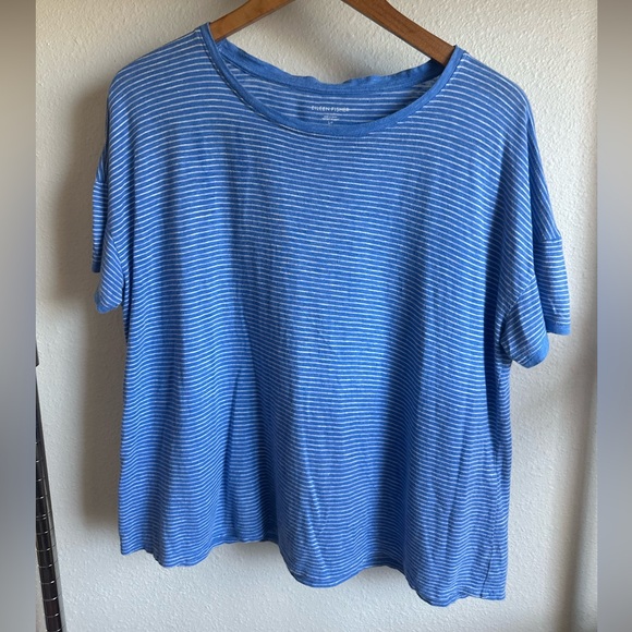 Eileen Fisher Striped T-shirt - Picture 1 of 6